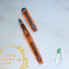 寫樂 SAILOR PROFESSIONAL GEAR SLIM 透明橙色 鋼筆墨水筆 14K金筆尖 11-9047-273